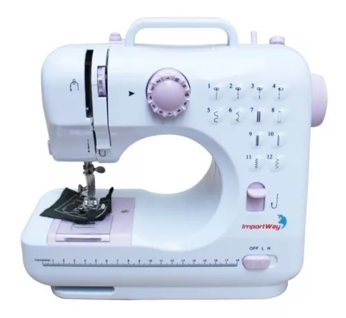Máquina de costura reta Importway IWMC-505K portátil branca 127V/220V Com Mesa Extensora e Kit Costura - Imagem 2