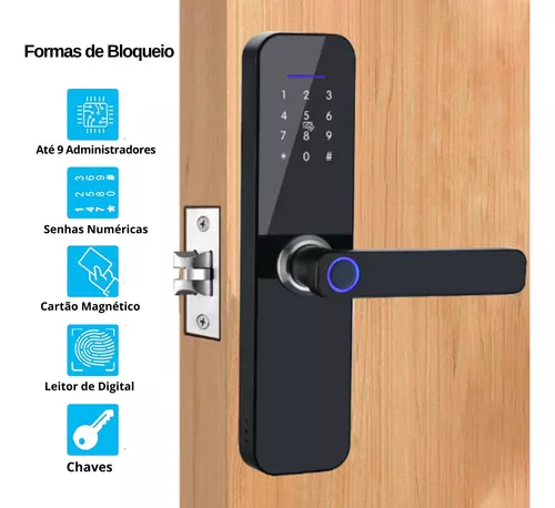 Fechadura Digital Biométrica Eletronica Touch Biometria - Imagem 5