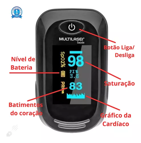 Aparelho Para Frequência Cardíaca E Medir Spo2 - Imagem 5