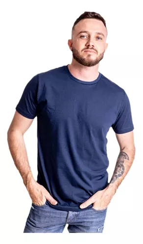 Kit 5 Camisetas Masculinas Slim Fit Básicas Algodão Premium - Imagem 4