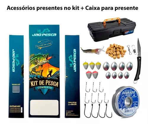 Vara De Pesca 20lbs Completa Com Molinete Sol Linha Barato - Imagem 2