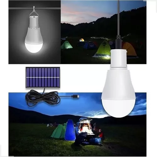 Kit Iluminação Camping Barraca Carregador Solar Portatil Led - Imagem 2