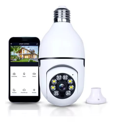 Camera Ip Inteligente Lampada Panoramica Yoosee Wifi E Espiã - Imagem 4